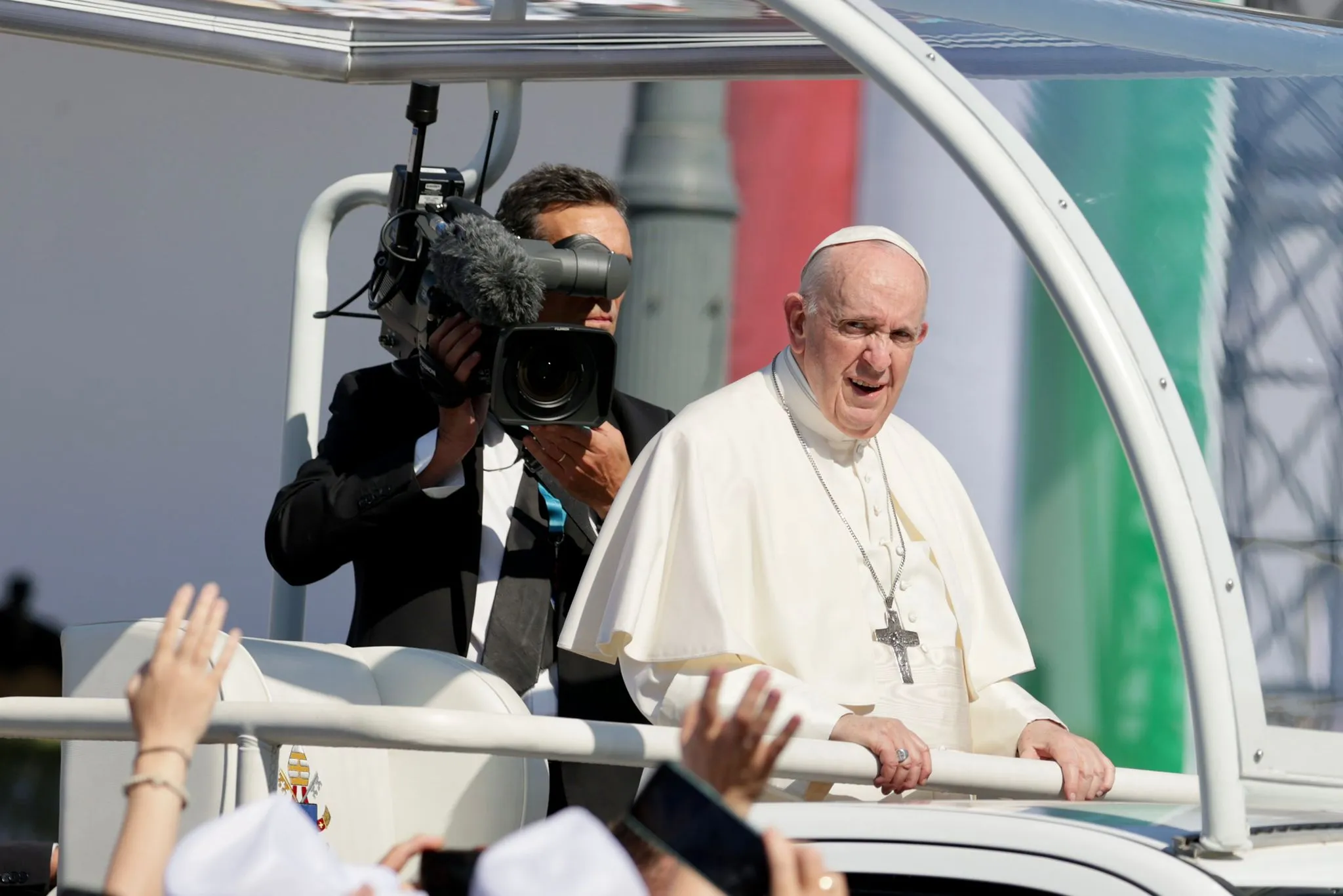Pope Francis in Budapest, Hungary, on Sept. 12, 2021.?w=200&h=150